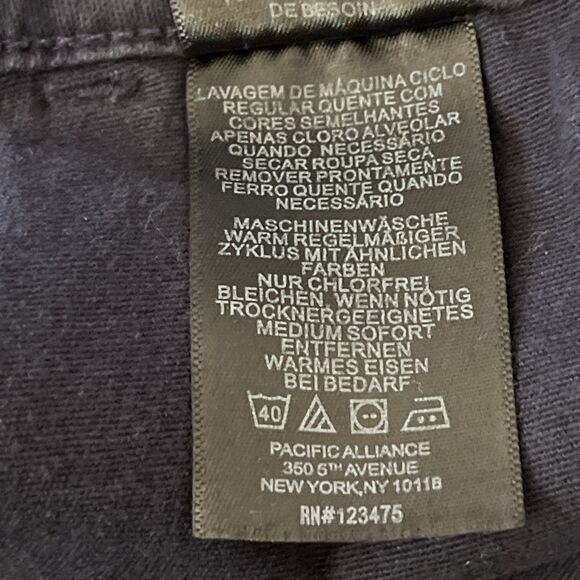 Jones New York The Chino Pants Women’s Cotton Spandex Blend Navy Blue size 10 - Picture 4 of 10